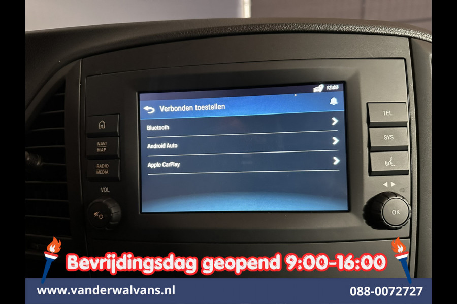 Mercedes-Benz Vito 116 CDI 164pk 9G-Tronic Automaat L3H1 Euro6 Airco | Camera | LED | Apple Carplay | 2500kg Trekhaak Android Auto, Cruisecontrol, Parkeersensoren, Bijrijdersbank