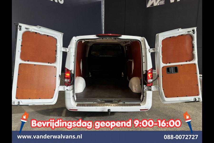 Mercedes-Benz Vito 116 CDI 164pk 9G-Tronic Automaat L3H1 Euro6 Airco | Camera | LED | Apple Carplay | 2500kg Trekhaak Android Auto, Cruisecontrol, Parkeersensoren, Bijrijdersbank