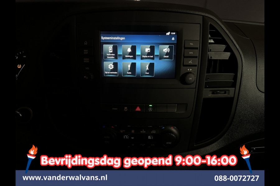 Mercedes-Benz Vito 116 CDI 164pk 9G-Tronic Automaat L3H1 Euro6 Airco | Camera | LED | Apple Carplay | 2500kg Trekhaak Android Auto, Cruisecontrol, Parkeersensoren, Bijrijdersbank