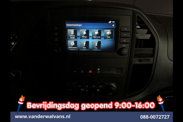 Mercedes-Benz Vito 116 CDI 164pk 9G-Tronic Automaat L3H1 Euro6 Airco | Camera | LED | Apple Carplay | 2500kg Trekhaak Android Auto, Cruisecontrol, Parkeersensoren, Bijrijdersbank