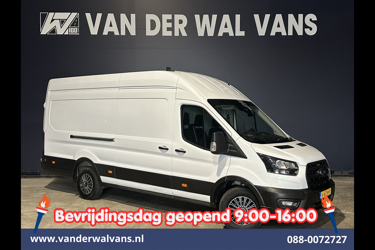 Ford Transit 2.0 TDCI 130pk L4H3 Jumbo Euro6 Airco | Camera | Cruisecontrol | Stoelverwarming | Verwarmde voorruit Parkeersensoren, Bijrijdersbank