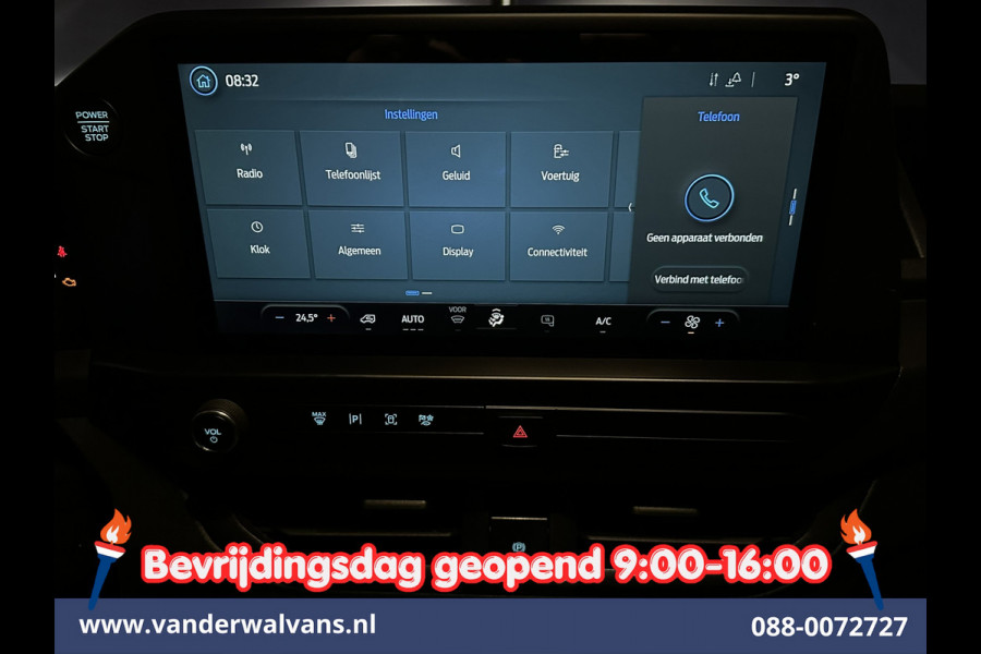 Ford Transit Custom 2.0 TDCI 111pk L1H1 Fabrieksgarantie Euro6 Airco | Camera | Apple Carplay | LED | Cruisecontrol Android Auto, Verwarmde voorruit, Parkeersensoren, Bijrijdersbank