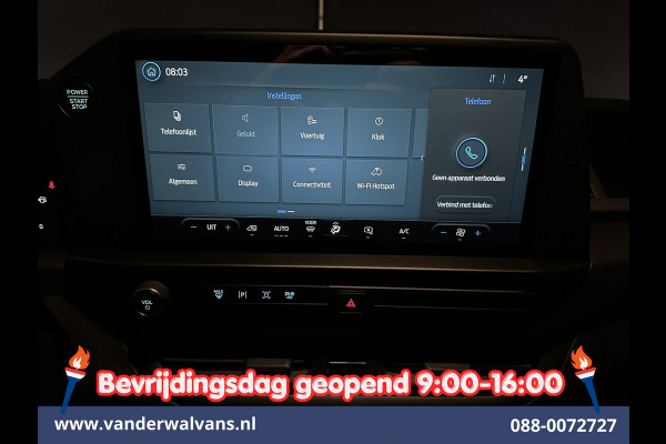 Ford Transit Custom 2.0 TDCI 111pk L1H1 Fabrieksgarantie Euro6 Airco | Camera | LED | Apple Carplay | Cruisecontrol Android Auto, Verwarmde voorruit, Parkeersensoren, Bijrijdersbank