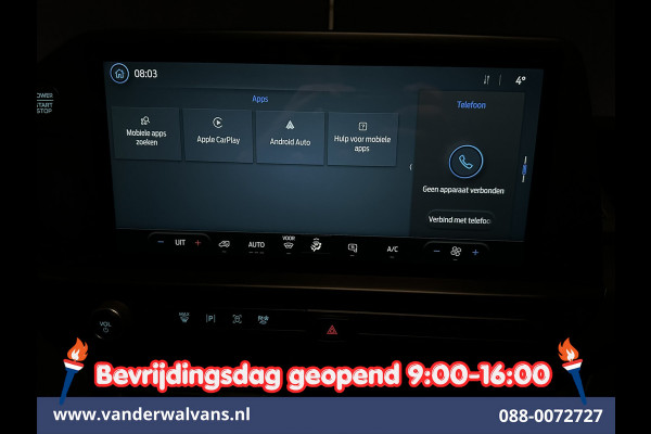 Ford Transit Custom 2.0 TDCI 111pk L1H1 Fabrieksgarantie Euro6 Airco | Camera | LED | Apple Carplay | Cruisecontrol Android Auto, Verwarmde voorruit, Parkeersensoren, Bijrijdersbank