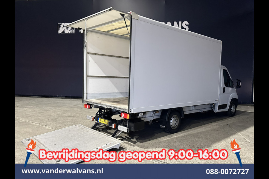 Peugeot Boxer 2.2 BlueHDi 141pk Bakwagen 436cm Lang Laadklep Euro6 Airco | Cruisecontrol | 1055kg laadvermogen Bijrijdersbank