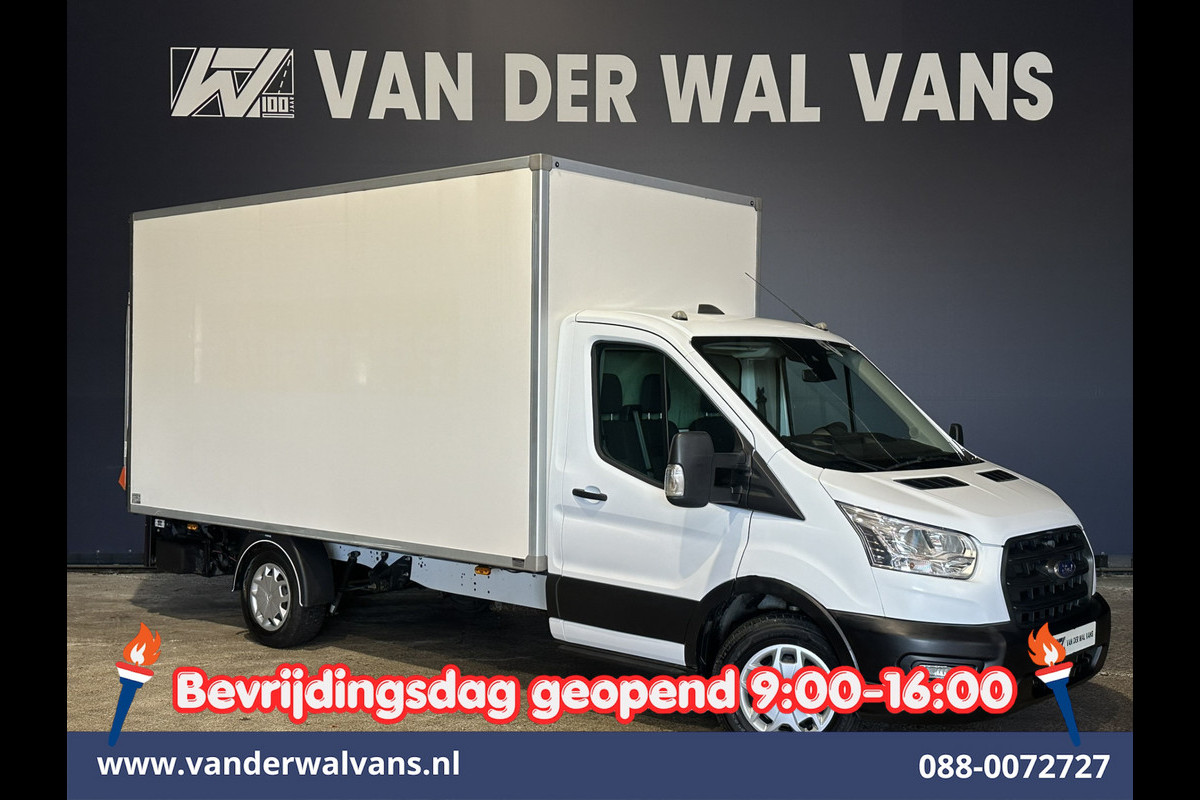 Ford Transit 2.0 TDCI 160pk Bakwagen Laadklep Euro6 Airco | Lat om lat Betimmering | Cruisecontrol Verwarmde voorruit, Bijrijdersbank, 1231kg laadvermogen