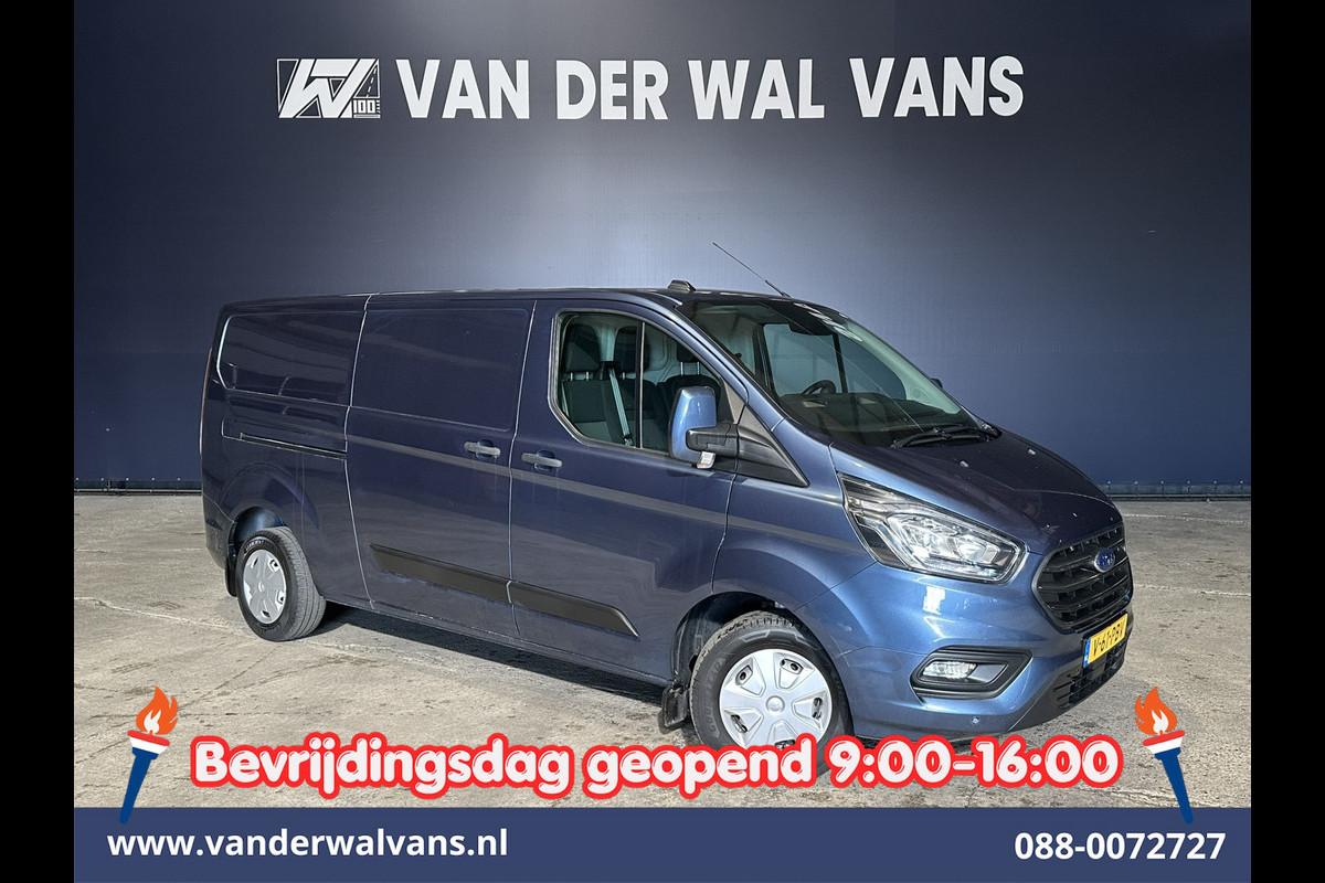 Ford Transit Custom 2.0 TDCI 131pk L2H1 Euro6 Airco | Camera | LED | Cruisecontrol | Verwarmde voorruit Parkeersensoren, Bijrijdersbank, 2800kg trekvermogen