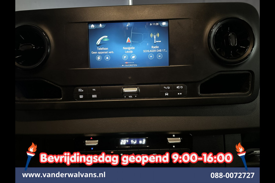 Mercedes-Benz Sprinter 317 CDI 170pk L3H2 Euro6 Airco | Apple Carplay | 360 Graden Camera | Navigatie Android Auto, Cruisecontrol, Chauffeursstoel, Parkeersensoren, Stoelverwarming, Bijrijdersbank