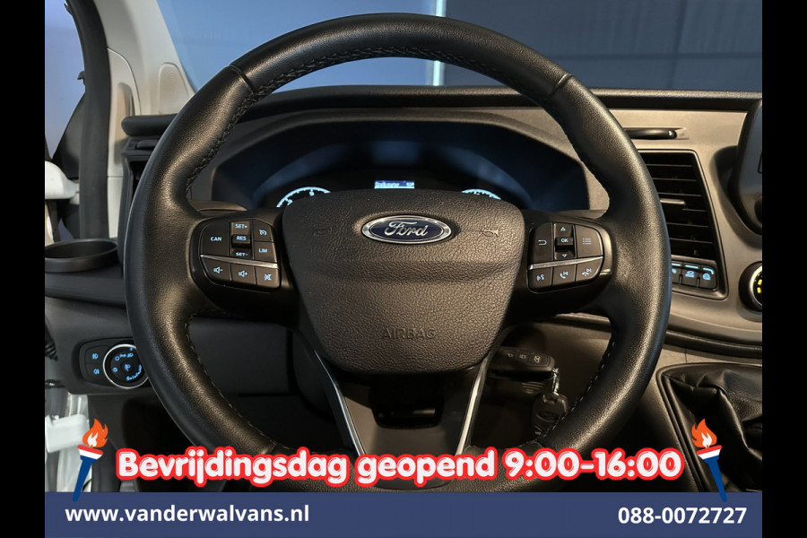 Ford Transit Custom 2.0 TDCI 130pk L2H1 Dubbele Cabine Euro6 inrichting | Airco | 5-Zits | Imperiaal | LED | Cruisecontrol Stoelverwarming, Parkeersensoren, 2800kg trekvermogen