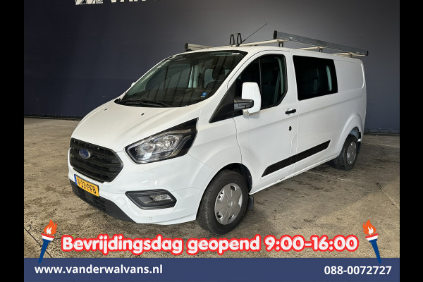 Ford Transit Custom 2.0 TDCI 130pk L2H1 Dubbele Cabine Euro6 inrichting | Airco | 5-Zits | Imperiaal | LED | Cruisecontrol Stoelverwarming, Parkeersensoren, 2800kg trekvermogen