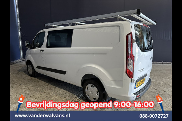 Ford Transit Custom 2.0 TDCI 130pk L2H1 Dubbele Cabine Euro6 inrichting | Airco | 5-Zits | Imperiaal | LED | Cruisecontrol Stoelverwarming, Parkeersensoren, 2800kg trekvermogen
