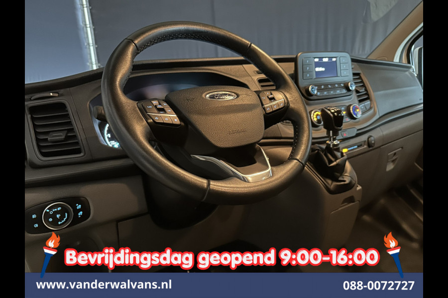 Ford Transit Custom 2.0 TDCI 130pk L2H1 Dubbele Cabine Euro6 inrichting | Airco | 5-Zits | Imperiaal | LED | Cruisecontrol Stoelverwarming, Parkeersensoren, 2800kg trekvermogen