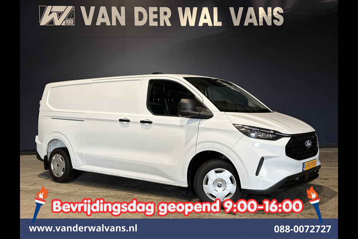 Ford Transit Custom 2.0 TDCI 136pk L2H1 Fabrieksgarantie Euro6 Airco | Camera | LED | Apple Carplay | Cruisecontrol Android Auto, Parkeersensoren, Verwarmde voorruit, Bijrijdersbank, 2740kg trekvermogen