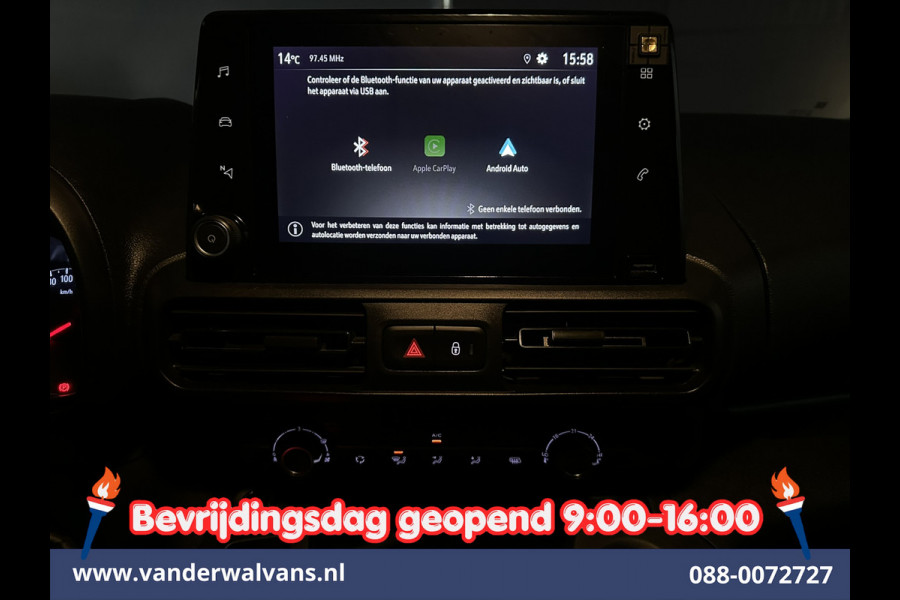 Opel Combo 1.5D 131pk Automaat L1H1 Euro6 Airco | 3-Zits | Camera | Apple Carplay | Cruisecontrol Android Auto, Parkeersensoren, Bijrijdersbank