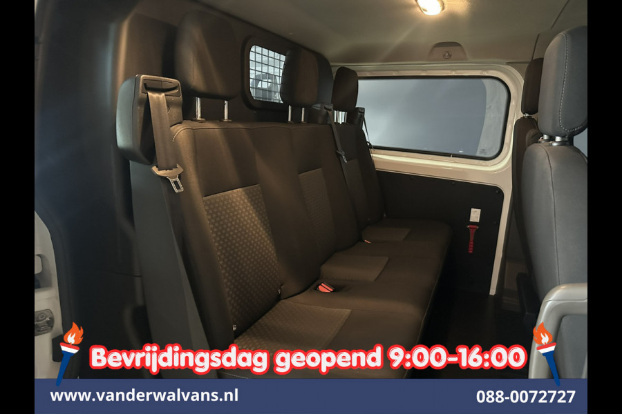 Ford Transit Custom 2.0 TDCI 131pk L2H1 Dubbele Cabine Inrichting Euro6 Airco | 5-Zits | Camera | Cruisecontrol | LED Parkeersensoren, Stoelverwarming, Achterklep, Dakdragers, 2800kg trekvermogen