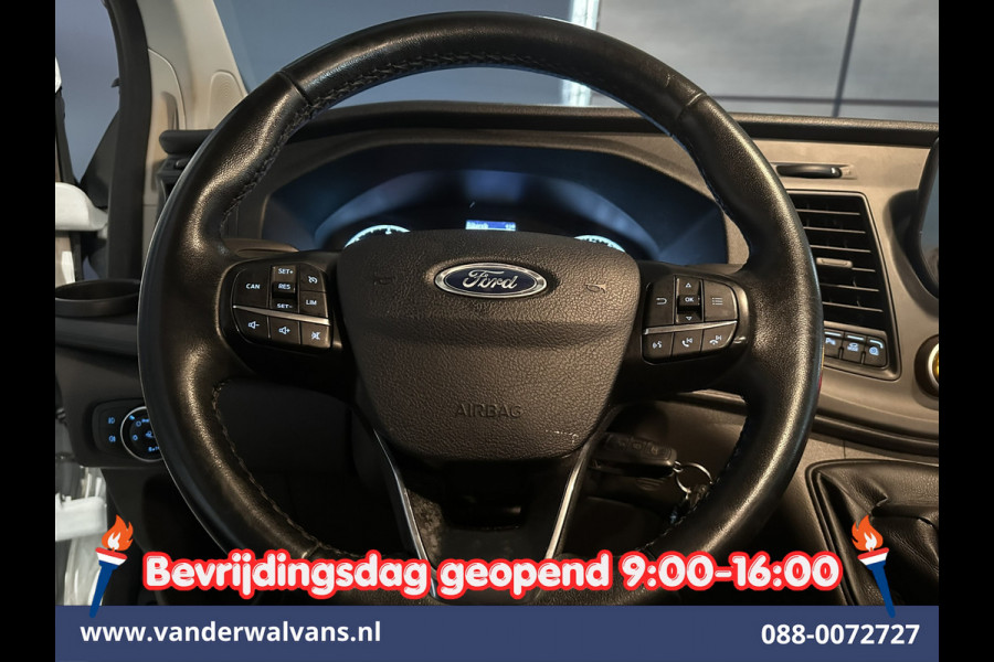 Ford Transit Custom 2.0 TDCI 131pk L2H1 Dubbele Cabine Inrichting Euro6 Airco | 5-Zits | Camera | Cruisecontrol | LED Parkeersensoren, Stoelverwarming, Achterklep, Dakdragers, 2800kg trekvermogen