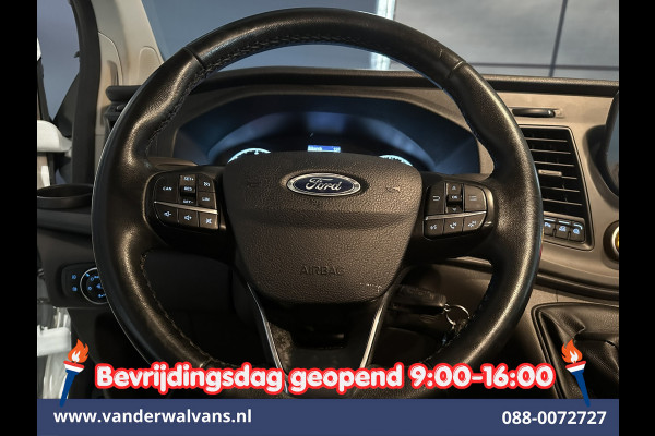 Ford Transit Custom 2.0 TDCI 131pk L2H1 Dubbele Cabine Inrichting Euro6 Airco | 5-Zits | Camera | Cruisecontrol | LED Parkeersensoren, Stoelverwarming, Achterklep, Dakdragers, 2800kg trekvermogen