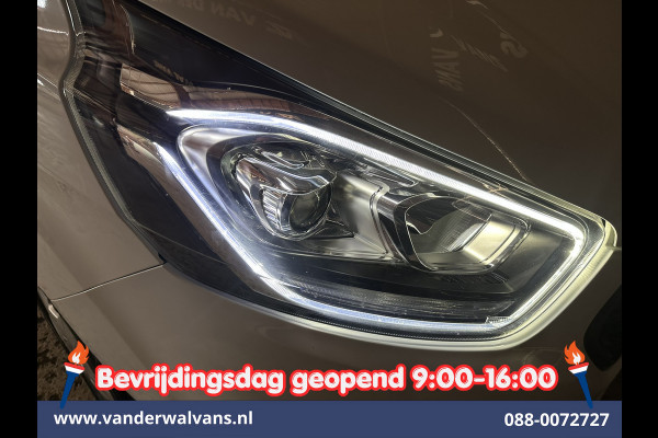 Ford Transit Custom 2.0 TDCI 131pk L2H1 Dubbele Cabine Inrichting Euro6 Airco | 5-Zits | Camera | Cruisecontrol | LED Parkeersensoren, Stoelverwarming, Achterklep, Dakdragers, 2800kg trekvermogen