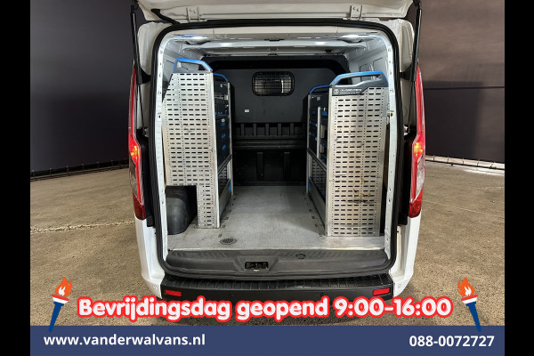 Ford Transit Custom 2.0 TDCI 131pk L2H1 Dubbele Cabine Inrichting Euro6 Airco | 5-Zits | Camera | Cruisecontrol | LED Parkeersensoren, Stoelverwarming, Achterklep, Dakdragers, 2800kg trekvermogen
