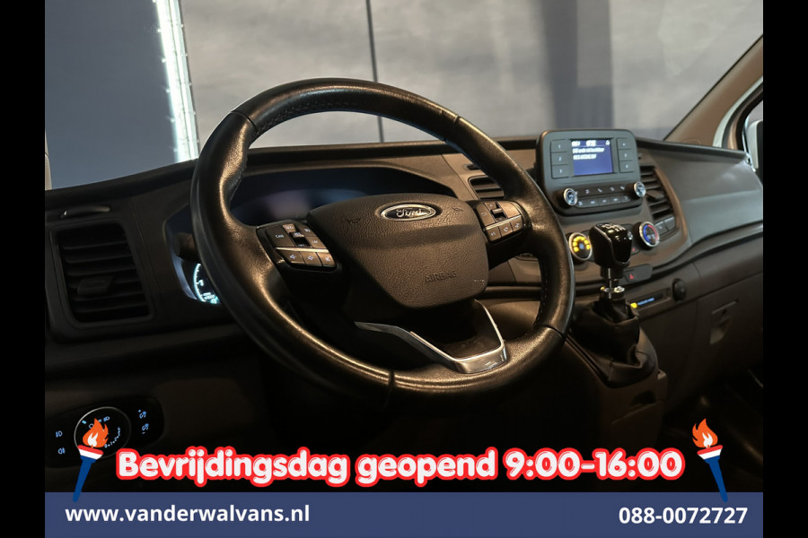 Ford Transit Custom 2.0 TDCI 131pk L2H1 Dubbele Cabine Inrichting Euro6 Airco | 5-Zits | Camera | Cruisecontrol | LED Parkeersensoren, Stoelverwarming, Achterklep, Dakdragers, 2800kg trekvermogen