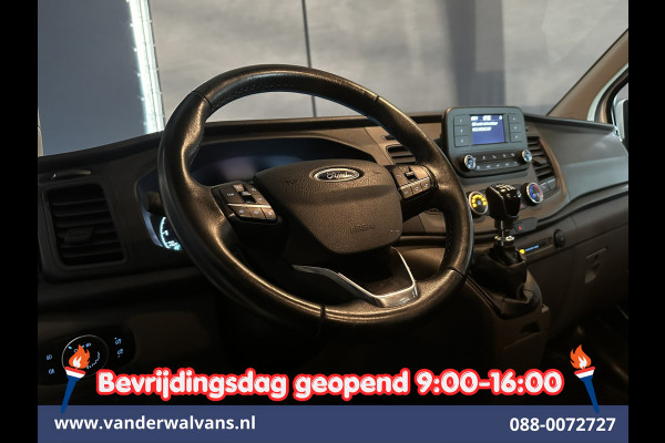Ford Transit Custom 2.0 TDCI 131pk L2H1 Dubbele Cabine Inrichting Euro6 Airco | 5-Zits | Camera | Cruisecontrol | LED Parkeersensoren, Stoelverwarming, Achterklep, Dakdragers, 2800kg trekvermogen