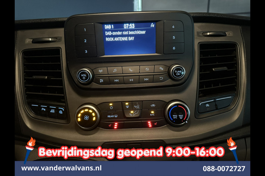 Ford Transit Custom 2.0 TDCI 131pk L2H1 Dubbele Cabine Inrichting Euro6 Airco | 5-Zits | Camera | Cruisecontrol | LED Parkeersensoren, Stoelverwarming, Achterklep, Dakdragers, 2800kg trekvermogen