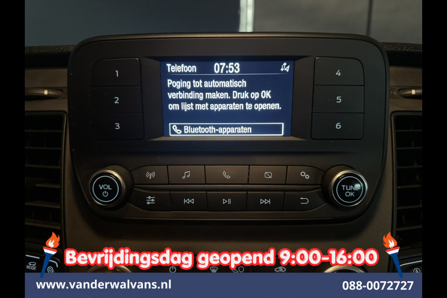 Ford Transit Custom 2.0 TDCI 131pk L2H1 Dubbele Cabine Inrichting Euro6 Airco | 5-Zits | Camera | Cruisecontrol | LED Parkeersensoren, Stoelverwarming, Achterklep, Dakdragers, 2800kg trekvermogen