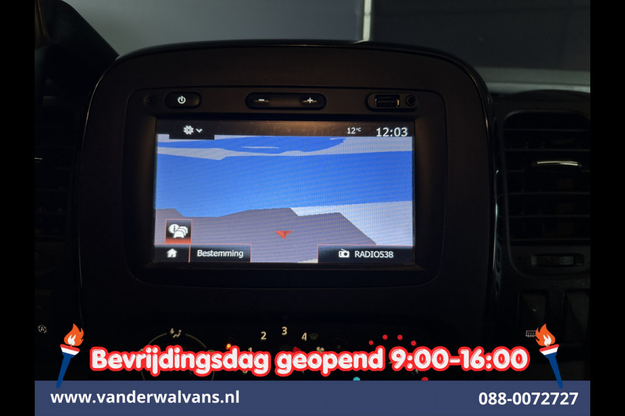 Opel Vivaro 1.6 CDTI 126pk L2H1 Euro6 Airco | Camera | Navigatie | Trekhaak | LED | Cruisecontrol Parkeersensoren, Bijrijdersbank