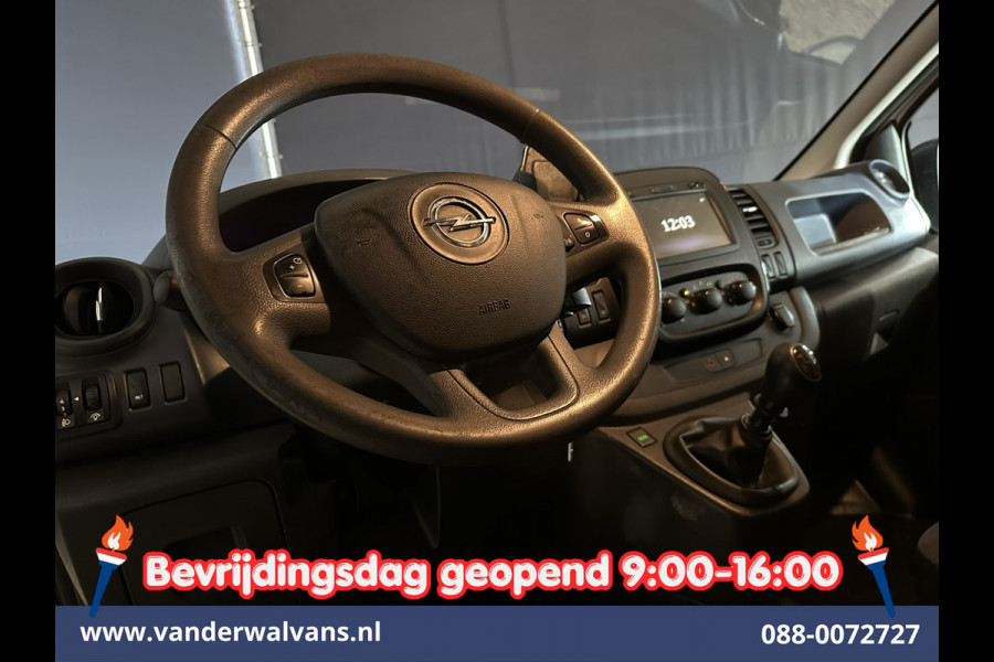 Opel Vivaro 1.6 CDTI 126pk L2H1 Euro6 Airco | Camera | Navigatie | Trekhaak | LED | Cruisecontrol Parkeersensoren, Bijrijdersbank