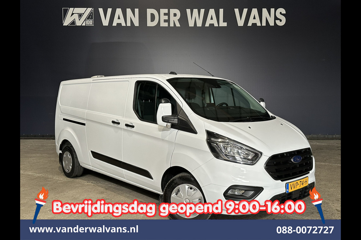 Ford Transit Custom 2.0 TDCI 130pk L2H1 Inrichting Euro6 Airco | Camera | 2800kg Trekhaak | LED | Android Auto Cruisecontrol, Verwarmde voorruit, Stoelverwarming, Parkeersensoren, Bijrijdersbank