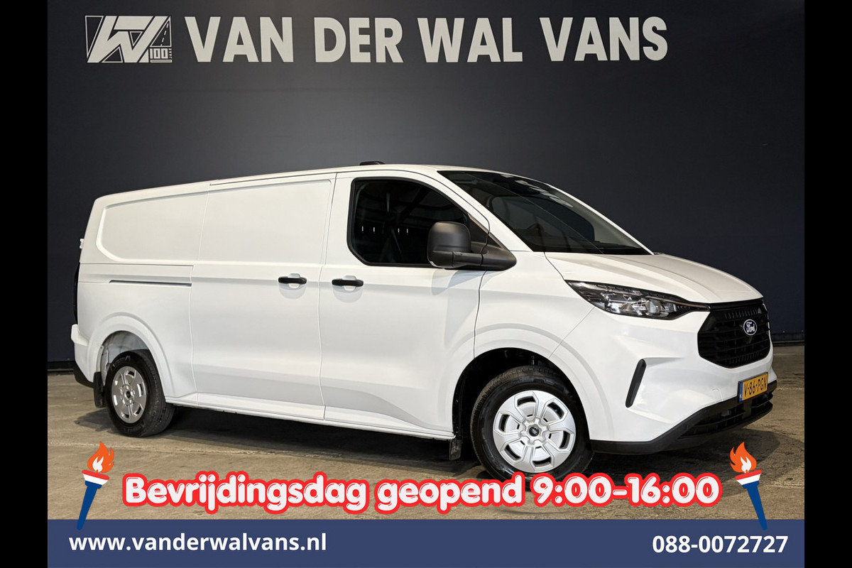 Ford Transit Custom 2.0 TDCI 136pk L2H1 Fabrieksgarantie Euro6 Airco | Camera | Apple Carplay | LED Cruisecontrol, Android Auto, Verwarmde Voorruit, Parkeersensoren, Bijrijdersbank, 2800kg trekvermogen