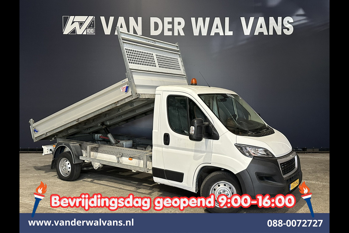 Peugeot Boxer 2.2 BlueHDi 140pk Kipper Open Laadbak Euro6 Bijrijdersbank Bluetooth telefoonvoorbereiding