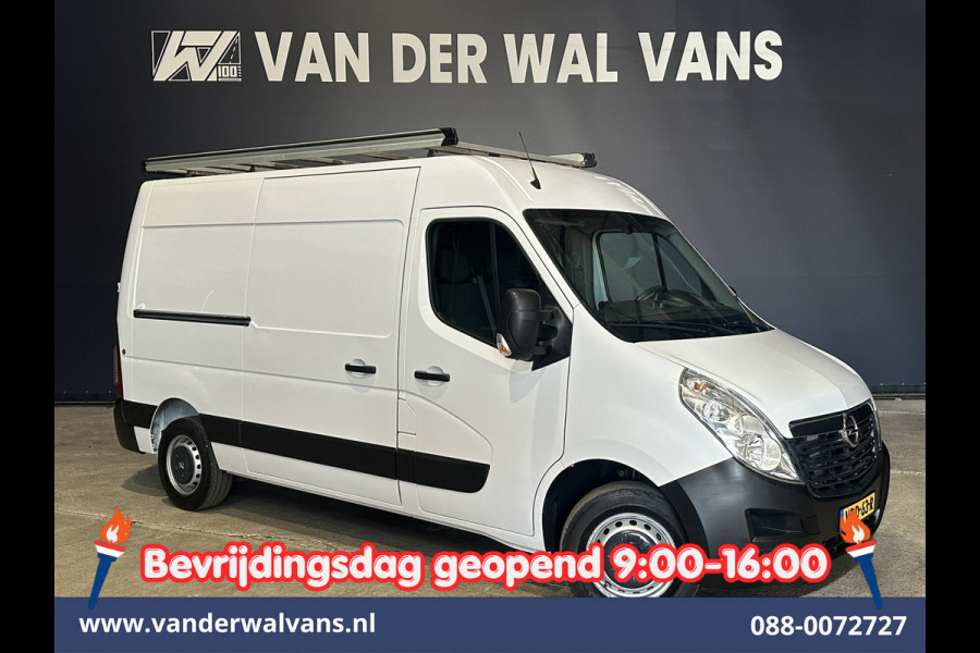 Opel Movano 2.3 CDTI 146pk L2H2 Euro6 Airco | Imperiaal | Navigatie | Camera | Cruisecontrol | 2500kg Trekhaak Parkeersensoren, Trap, Bijrijdersbank