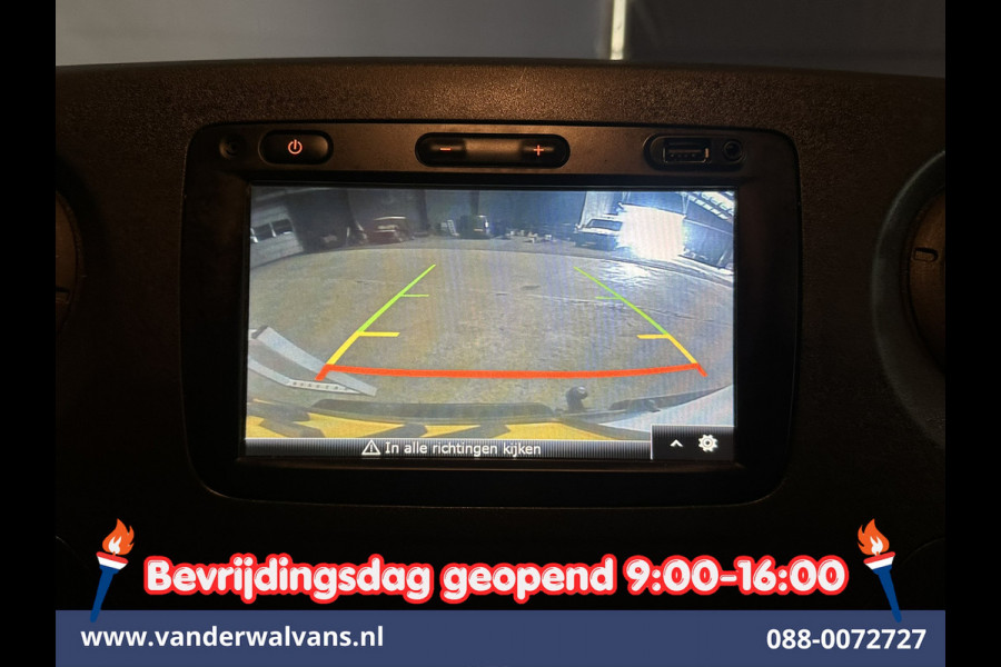 Opel Movano 2.3 CDTI 146pk L2H2 Euro6 Airco | Imperiaal | Navigatie | Camera | Cruisecontrol | 2500kg Trekhaak Parkeersensoren, Trap, Bijrijdersbank