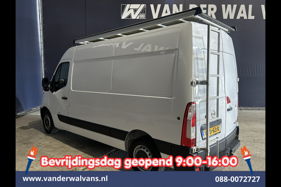 Opel Movano 2.3 CDTI 146pk L2H2 Euro6 Airco | Imperiaal | Navigatie | Camera | Cruisecontrol | 2500kg Trekhaak Parkeersensoren, Trap, Bijrijdersbank