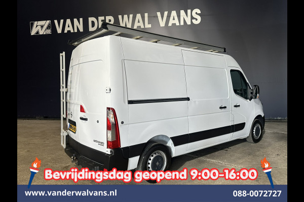 Opel Movano 2.3 CDTI 146pk L2H2 Euro6 Airco | Imperiaal | Navigatie | Camera | Cruisecontrol | 2500kg Trekhaak Parkeersensoren, Trap, Bijrijdersbank