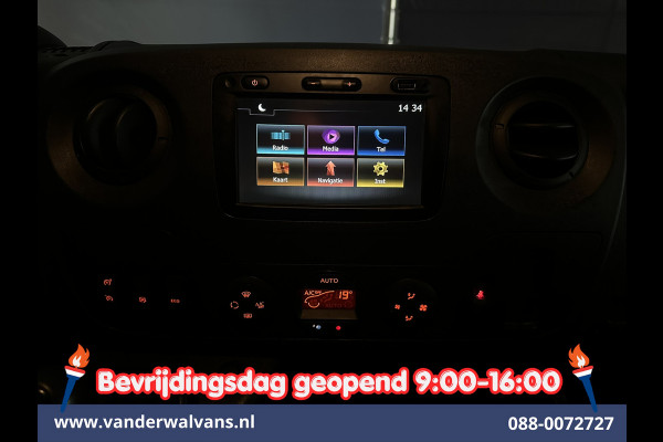 Opel Movano 2.3 CDTI 146pk L2H2 Euro6 Airco | Imperiaal | Navigatie | Camera | Cruisecontrol | 2500kg Trekhaak Parkeersensoren, Trap, Bijrijdersbank