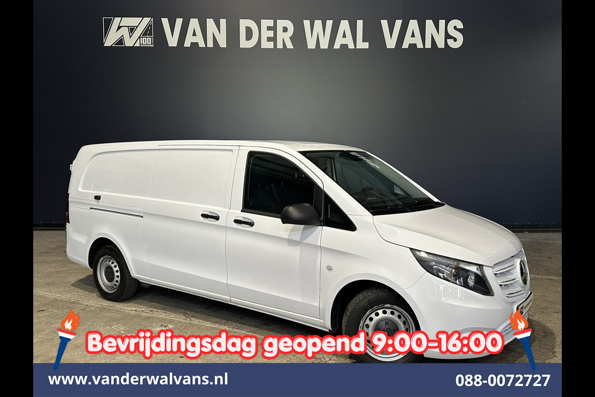 Mercedes-Benz Vito 116 CDI 164pk L3H1 Euro6 Airco | Camera | Apple Carplay | Cruisecontrol | Bumper in de kleur Stoelverwarming, Android Auto, Bijrijdersbank