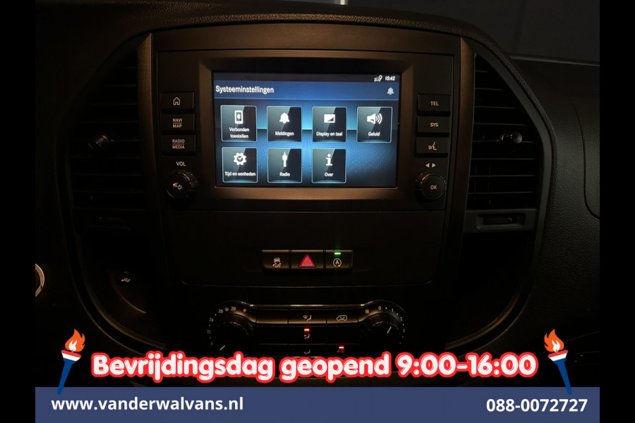 Mercedes-Benz Vito 116 CDI 164pk L3H1 Euro6 Airco | Camera | Apple Carplay | Cruisecontrol | Bumper in de kleur Stoelverwarming, Android Auto, Bijrijdersbank