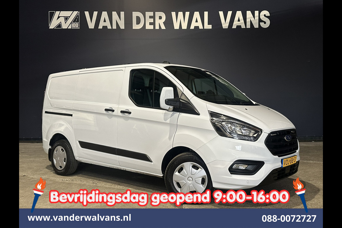 Ford Transit Custom 2.0 TDCI 130pk L1H1 Euro6 Airco | 2x zijdeur | Camera | Apple Carplay | LED | 2500kg Trekhaak Android Auto, Cruisecontrol, Verwarmde voorruit, Parkeersensoren, Bijrijdersbank