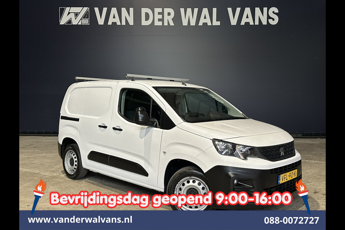 Peugeot Partner 1.5 BlueHDI 102pk L1H1 Inrichting Euro6 *Rijklaar Direct Rijden* Airco | Navigatie | Apple Carplay | Cruisecontrol Android Auto, Parkeersensoren, Trekhaak, Dakdragers
