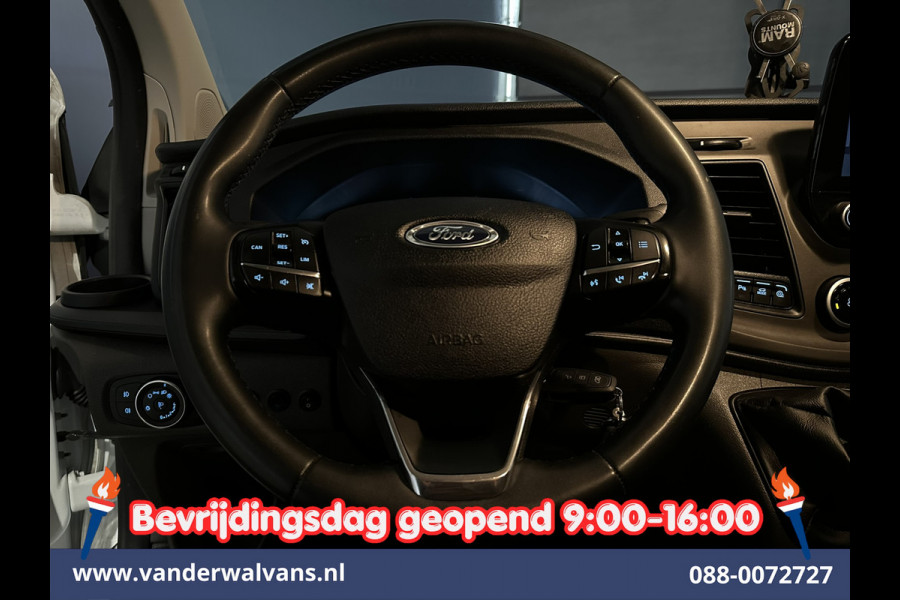 Ford Transit Custom 2.0 TDCI 130pk L2H1 Inrichting Euro6 Airco | Camera | 2800kg Trekhaak | LED | Cruisecontrol | Android Auto Stoelverwarming, Verwarmde voorruit, Parkeersensoren, Bijrijdersbank