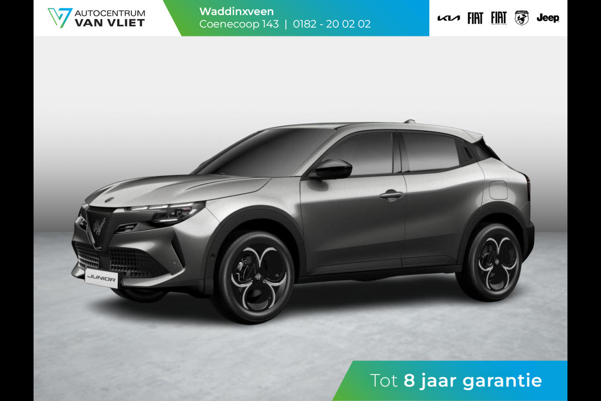 Alfa Romeo junior Elettrica Speciale 54 kWh | Techno Pack | Warmtepomp | Verwarmbare Voorruit | Arese Silver
