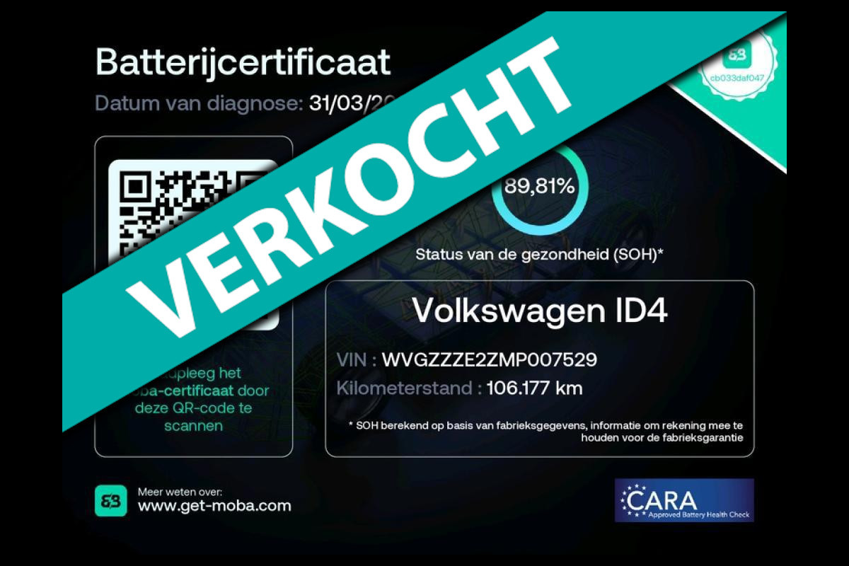 Volkswagen ID.4 First 77 kWh 90% SOH Apple Carplay 1e EIG Rijklaarprijs!