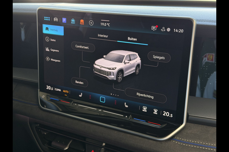 Volkswagen Tayron 1.5 eHybrid 272PK R-LINE SCHUIFDAK VW.TREKHAAK BLACK-STYLE 20''LMV PANO ERGO.STOEL MASSAGE TRAILER.ASSIST