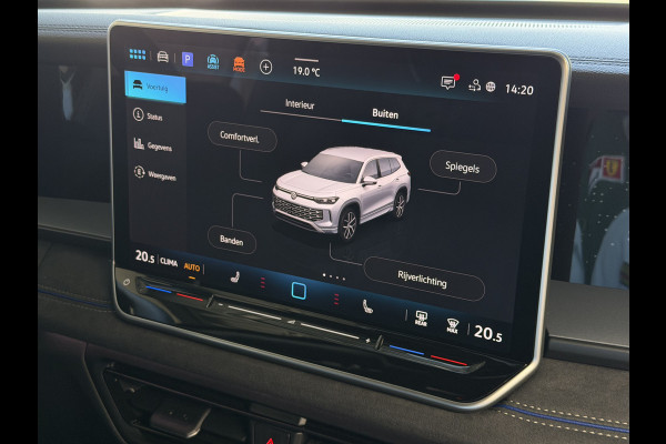 Volkswagen Tayron 1.5 eHybrid 272PK R-LINE SCHUIFDAK VW.TREKHAAK BLACK-STYLE 20''LMV PANO ERGO.STOEL MASSAGE TRAILER.ASSIST