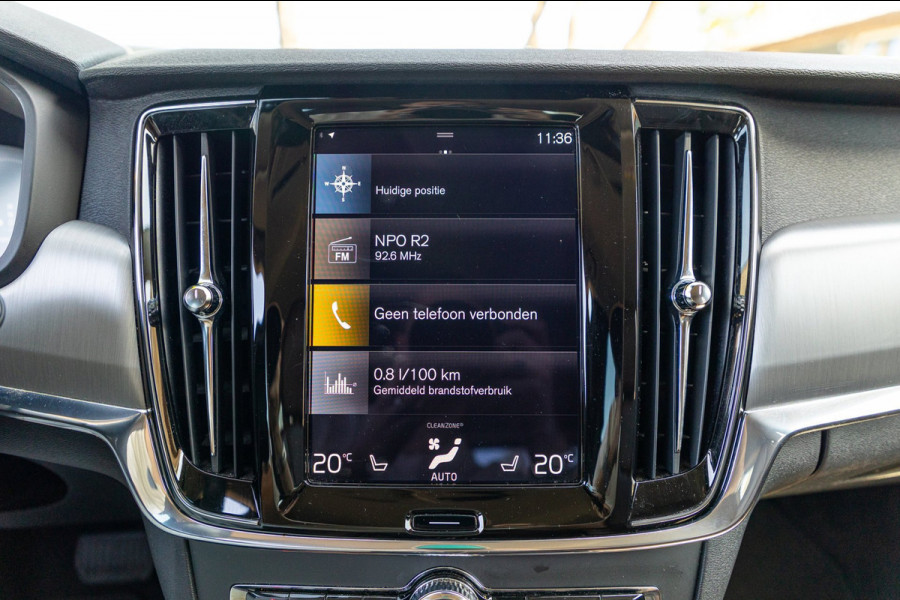 Volvo V90 2.0 T8 AWD Inscription I 91% I Btw I Luxe Leder I Trekhaak I Phine grey I
