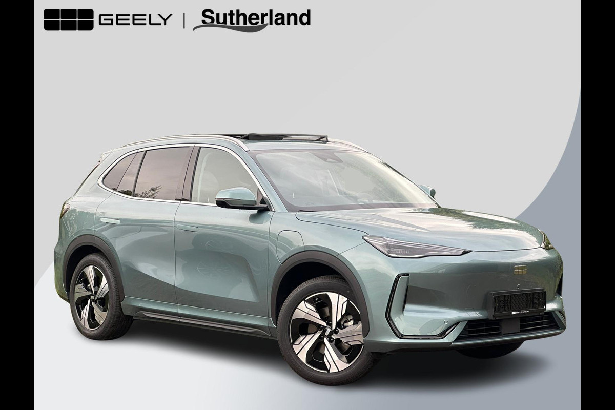 GEELY E5 Max+ 68 kWh | Panoramadak | Memoryseats | Flyme Audio | Stoelen voor & achter verwarmbaar | Warmtepomp | 360 Camera |