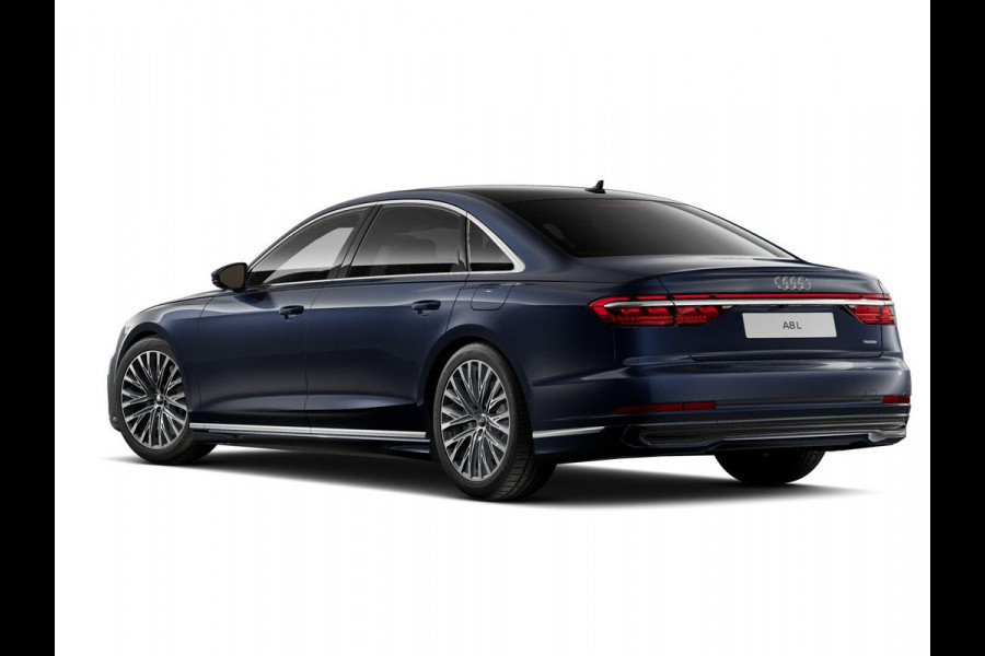 Audi A8 60 TFSI e quattro Lang 462pk | Komt begin juni binnen | Panoramadak | Ventilatie + massage voor en achter | HUD | Luchtvering