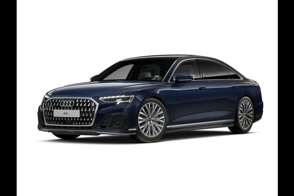 Audi A8 60 TFSI e quattro Lang 462pk | Komt begin juni binnen | Panoramadak | Ventilatie + massage voor en achter | HUD | Luchtvering